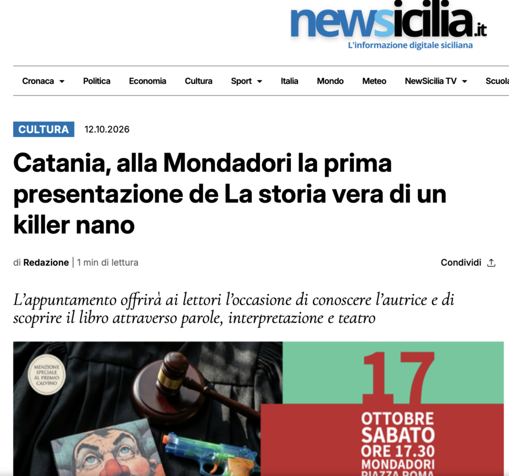 Presentazione di un Killer Nano su Newsicilia