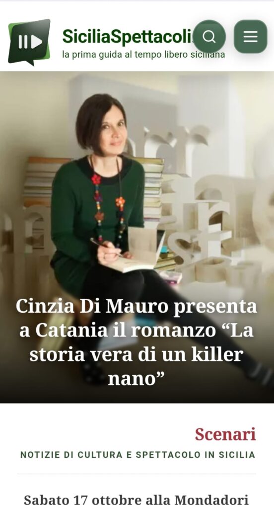 Il Killer Nano su SiciliaSpettacoli